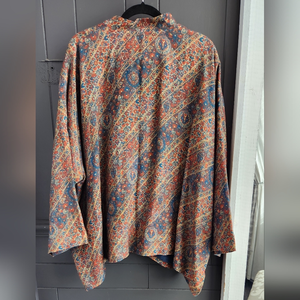 Eskandar Linen Print Blazer - Picture 10 of 13